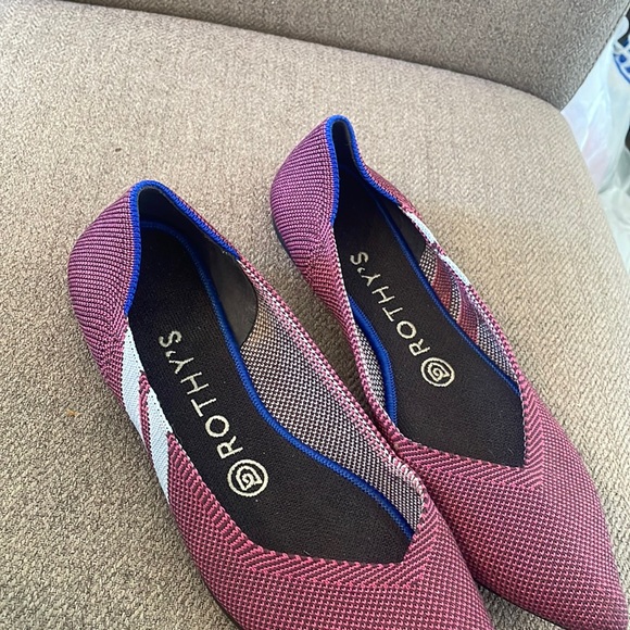 Rothy’s the point in red flats - Picture 3 of 4